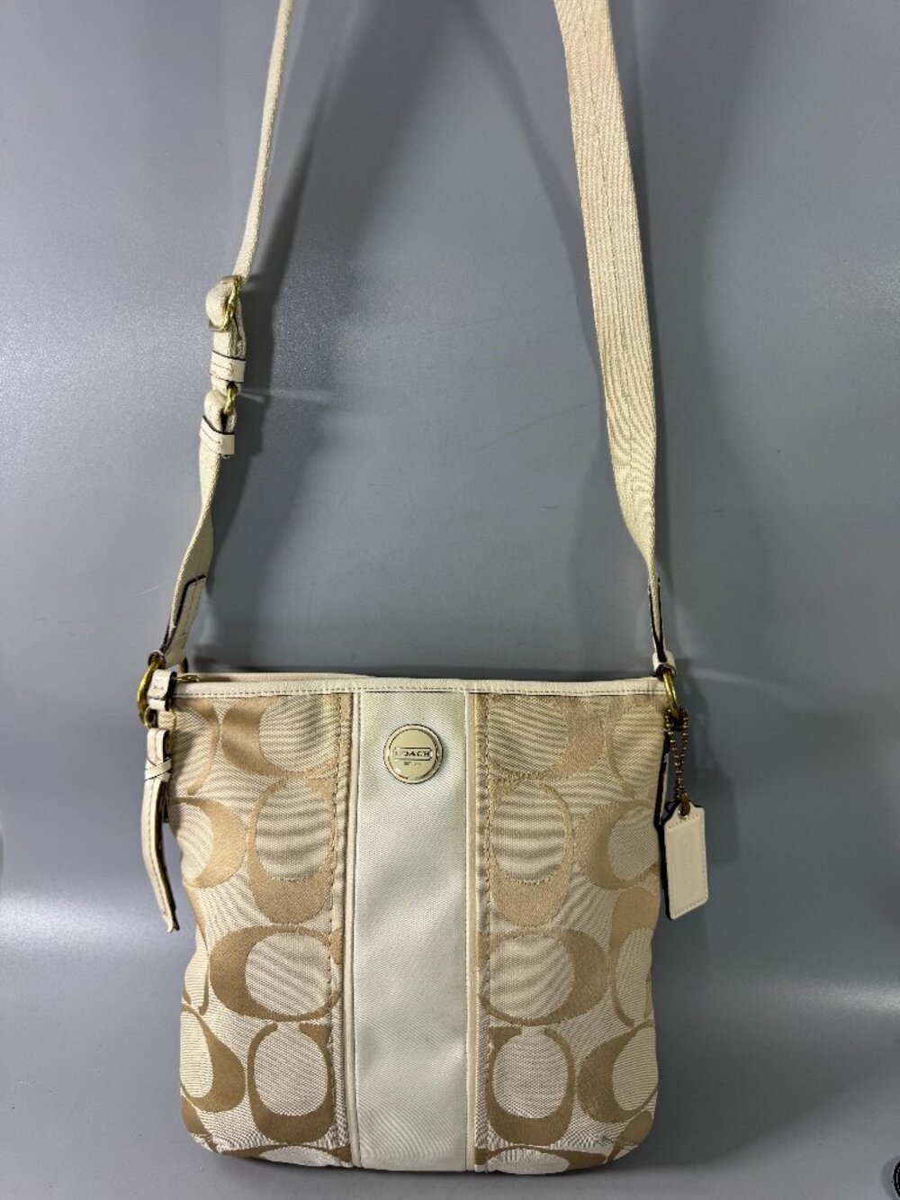 Authentic Coach CC Signature Slim Crossbody Bag